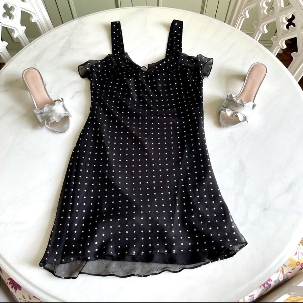 The East Order Starry Night Mini Dress NWT Size S Black Metallic - Picture 4 of 8